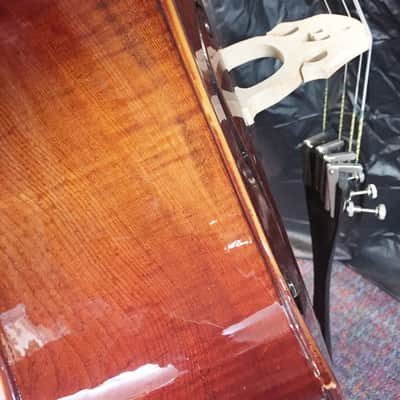 Celestini 4/4 Size 'Cello-Solid Wood High Flame-Shop Setup-Hard Case and Bow-NEW! image 8