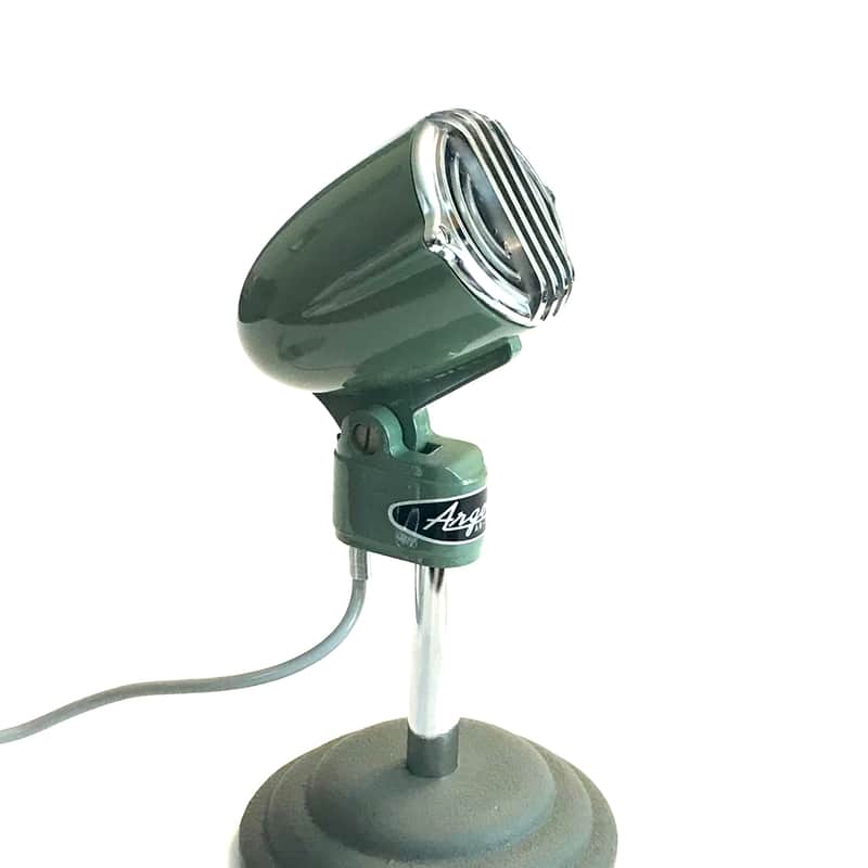 Vintage 1950’s Argonne AR-54  “Big Walter” HiZ Crystal Bullet Microphone with Stand - Harmonica Mic image 1