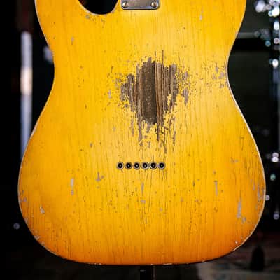 Fender Custom Shop Dale Wilson Masterbuilt 52 Telecaster Heavy Relic Smoked Butterscotch Blonde image 2