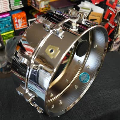 Vintage 1984 USA LUDWIG Lud-A-Loy 6.5x14" Aluminum With Bow Tie Lugs Snare Drum image 6
