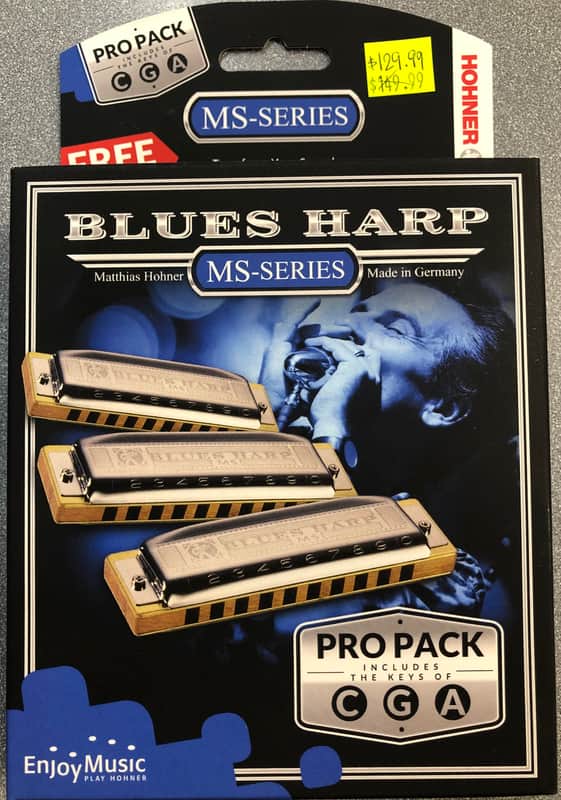 Hohner Hohner 532 Blues Harp Pro Pack - MS-Series Harmonicas - Keys of C G A image 1