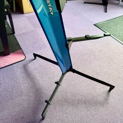 Quik-Lok By Stay 1300 Tower Dual Tier Aluminium Keyboard Stand Blue (Ex-Demo) - Blue image 7