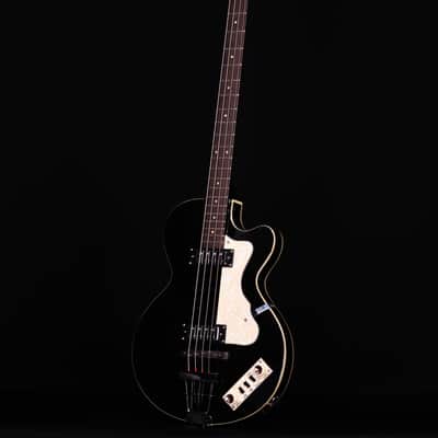 Hofner Ignition PRO Club 4-String Bass, Transparent Black, Teacup knobs image 6