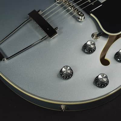 Eastman T64 Trapeze Iced Blue Metallic Hollowbody Electric w/Gig Bag image 7