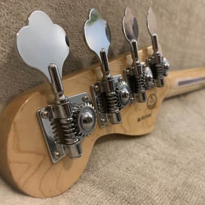 2015 Fender Deluxe Series Precision Bass FSR Sea Foam Pearl Finish Special Edition PJ MIM Mexico image 15