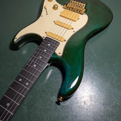 Valley Arts M Series Super Strat 80-90s Trans Aqua / Emerald Green image 19