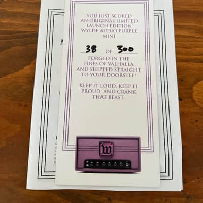 Wylde Audio Mini Wylde Audio 50w Guitar Amplifier #38/300 - Zakk Sabbath Purple image 4