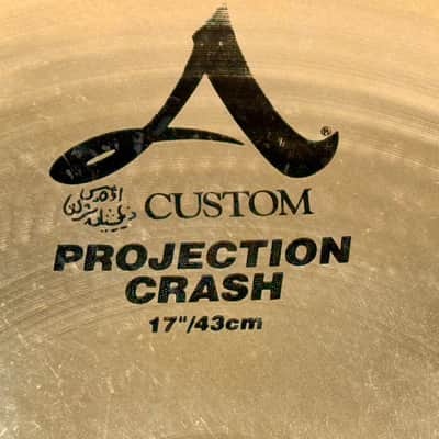 Like N.O.S!! From 1996! 17" Zildjian A CUSTOM PROJECTION Crash 1268g image 2