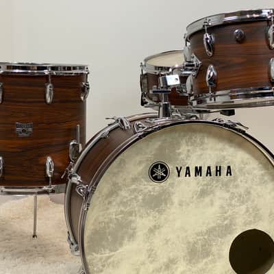 Yamaha 20/12/14/5.5x14". 1970s Vintage Drum Set - Walnut veneer. Birch shells. Ultra rare. image 5
