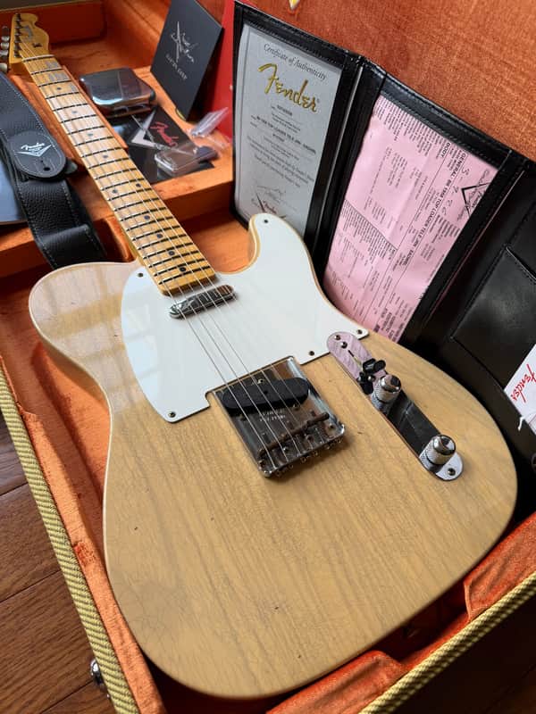 2026 Fender Custom Shop ‘58 Telecaster B6 Top Loader Journeyman - Super Aged Dirty White Blonde image 1