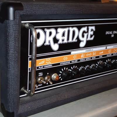 Orange Dual Dark 50 2-Channel 50-Watt Guitar Amp Head 2014 - 2023 - Black image 3
