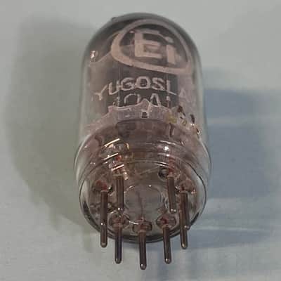 Ei 12AU7 ECC82 Vintage Yugoslavia Long Smooth Plate Halo Getter Preamp Tube!T172 image 5
