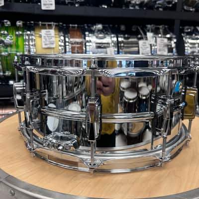Ludwig 6.5x14" Supraphonic Snare Drum w/ Blue & Olive Badge LM402BON image 2