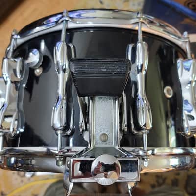RARE Vintage Slingerland Snare Drum - Magnum w/Slapshot Strainer Early 1980s Black - 14x8 image 2