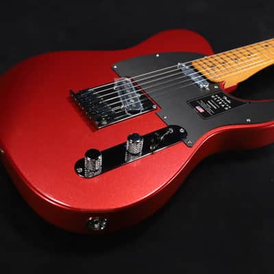 Fender American Ultra II Telecaster Maple Fingerboard Sinister Red 970 image 1