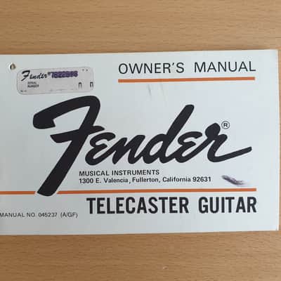 [Vintage] Fender Telecaster Guitar Owner's Manual 1976 (#1) image 1