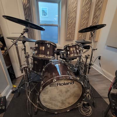 Roland VAD706 Acoustic Design Series Electronic V-Drum Kit 2021 - Present - Gloss Ebony image 1