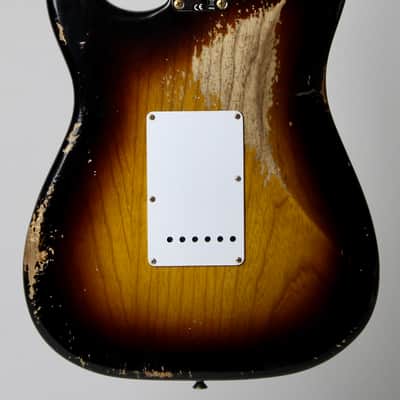Fender Custom Shop Limited Edition 70th Anniversary 1954 Stratocaster Super Heavy Relic Wide-Fade 2-color Sunburst 2024 w/OHSC (9236091145) image 2