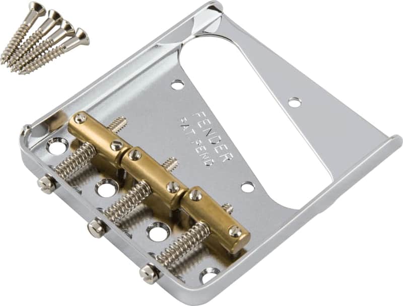 Fender 3-Saddle American Vintage Telecaster® Bridge Assembly (Chrome) image 1