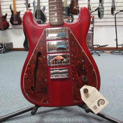 Nash Guitars - The Wayfarer - WF-3/HT/Naut - Clear Red w/ Nash Hard-shell case image 1
