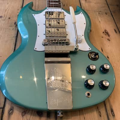 2020 Gibson Captain K. Douglas SG in Inverness Green with hard shell case image 18