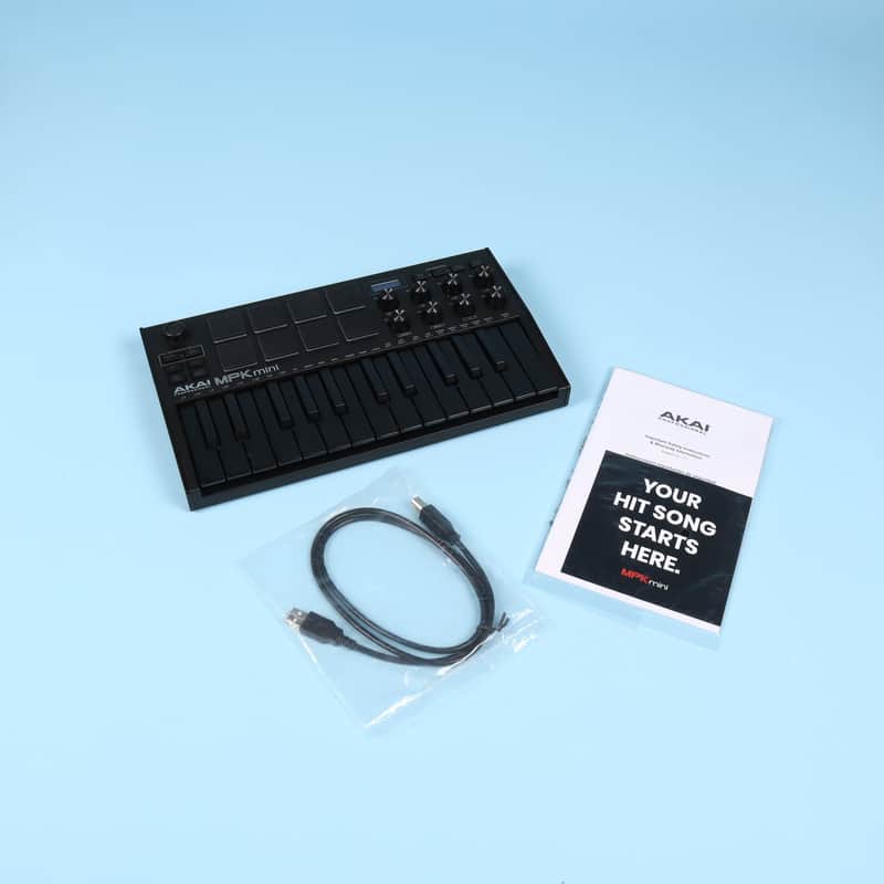 Akai MPK Mini 25 Keys Keyboard Controller - Black Edition image 1