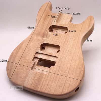 ST Guitar Body Okoume Wood Electric Guitar Barrel Guitar Accessories image 5