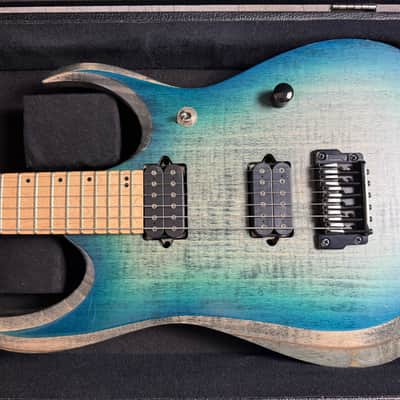 Ibanez RGD61AL-SSB Axion Label 2019 - 2020 - Stained Sapphire Blue Burst image 3