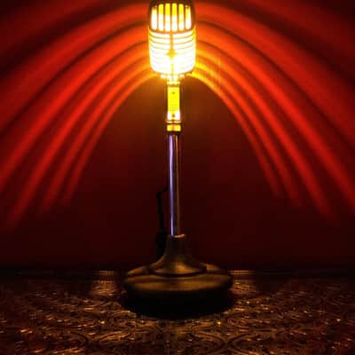 Vintage 1960's Shure 55SW Unidyne dynamic Microphone LED lamp mod Elvis 55S 55 556S image 13