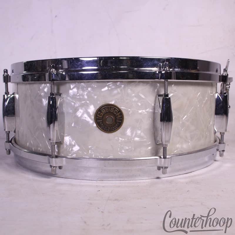 *Gretsch 14x5" Renown Snare Drum WMP Vintage 60s Round Badge Die-Cast Rims USA* image 1