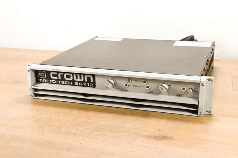 Crown Macro-Tech 36x12 2-Channel Power Amplifier CG015TN image 1
