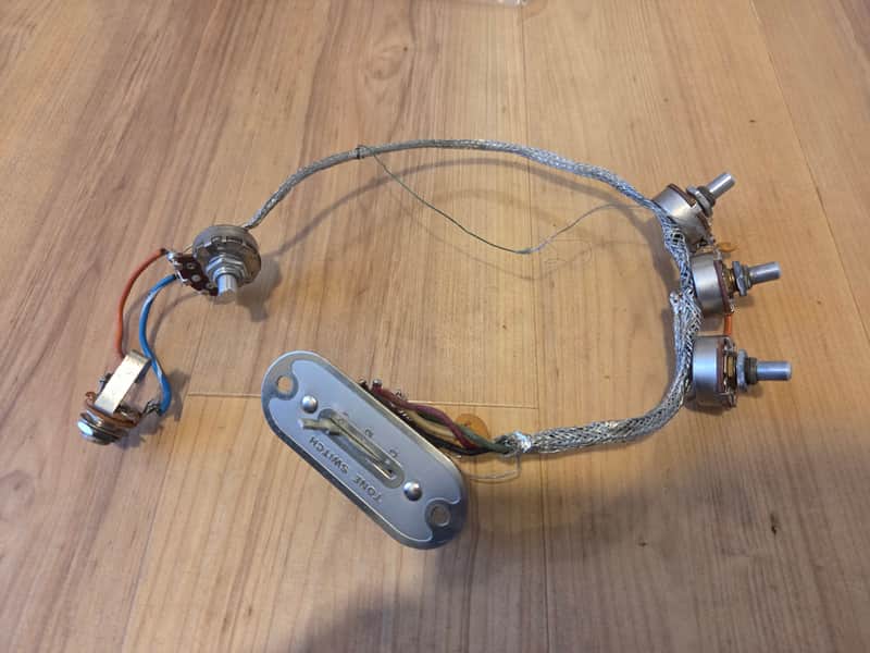 Vintage 1965 National Newport 82 Electric Guitar Wiring Harness w/ Switch Plate, CTS Pots, Jack! image 1