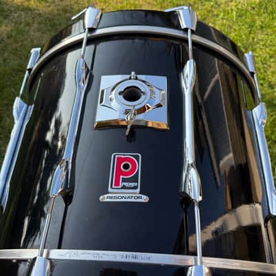 Premier Resonator Bass Drum, 22” x 16” 1980s - Black image 4