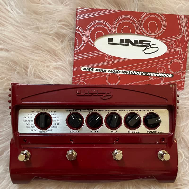 Line 6 AM4 Programmable Amp Modeler 2000s - Red image 1