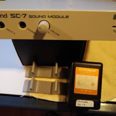 Roland SC-7 Sound Canvas 1992 Bone Midi Sound Module image 1