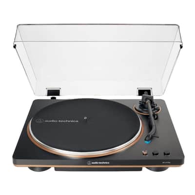 Audio-Technica AT-LP70X-BG Belt-Drive Turntable (Black/Bronze) with Amplifier image 2