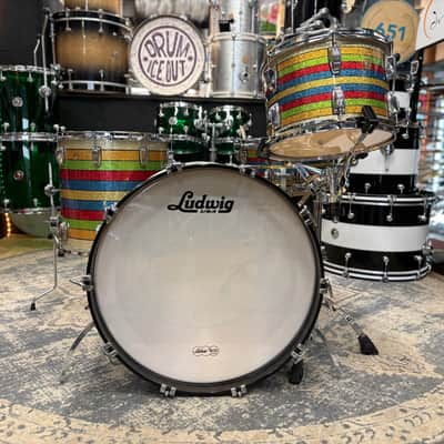 Ludwig Classic Maple 13-16-22 w/ Snare - Salesman Sparkle image 5