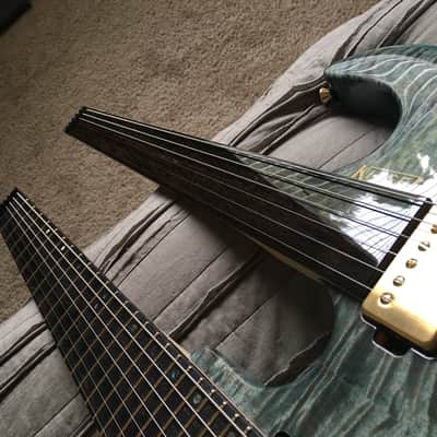 Kiesel Double-Neck Osiris 2020 Aurora Blue image 8