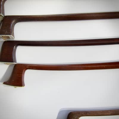 German Violin Bows Various Makers High Quality 4/4, 7/8, & 3/4 Sizes Lot of Twelve(12) Circa-1900s-Brown image 15