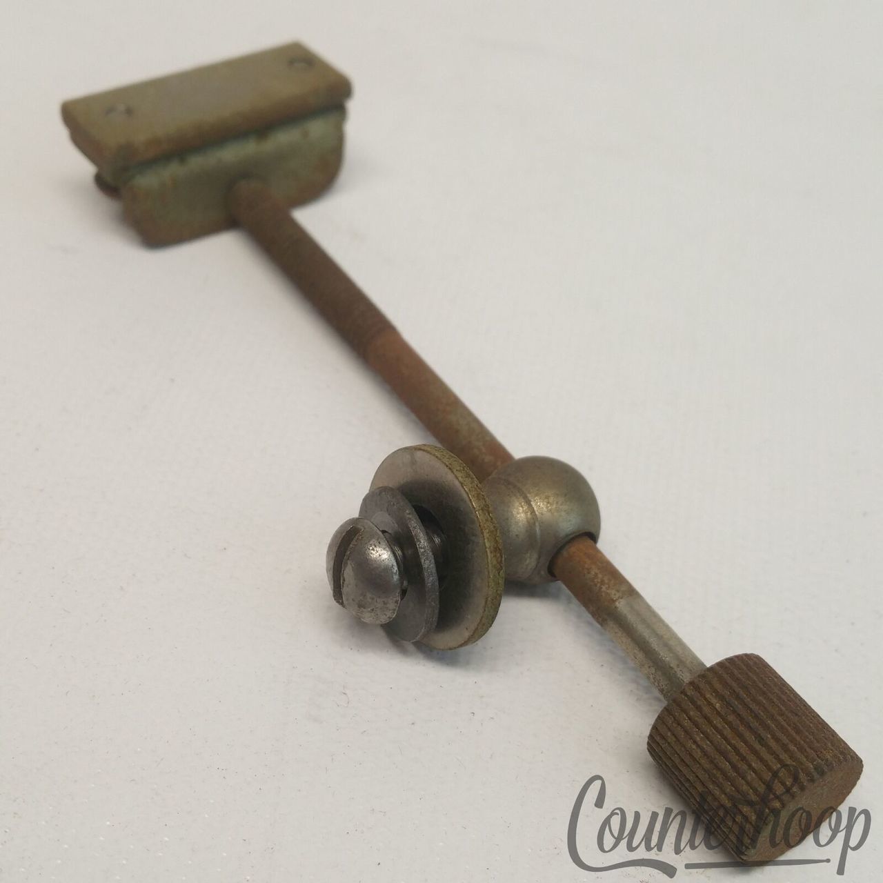 Leedy Snare Drum Strainer Tensioner Single-Point Eyelet Nickel Vintage10s 4 1/16 — main photograph