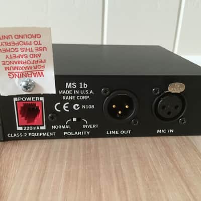 Awesome Rane MS1b Microphone Preamp Made in USA w/ RS 1 Power Supply MS 1B image 4