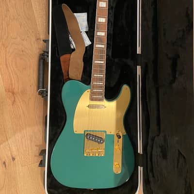 MINT Squier 40th Anniversary Gold Edition Telecaster 2022 - Sherwood Green image 1