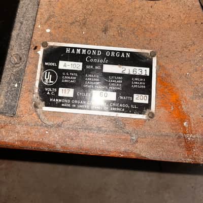 Hammond A 102 1960s - Walnut image 3