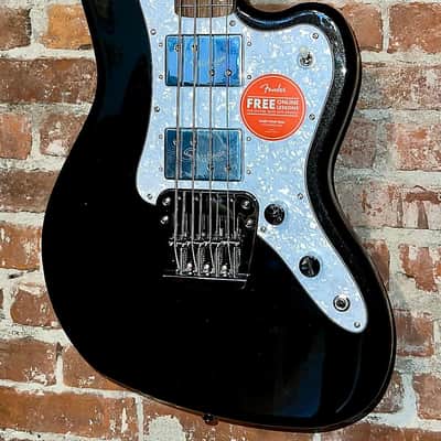New Squier Paranormal Rascal Bass HH in Metallic Black, Support Brick N Mortar Stores, Shop Here! image 1