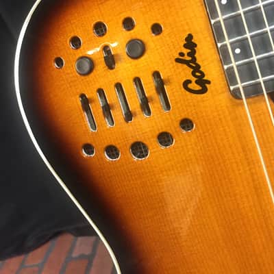 2000 Godin MultiAc Steel String w/ RMS Roland GR Guitar Synth Access - 2 Voice with Hardshell Case image 11