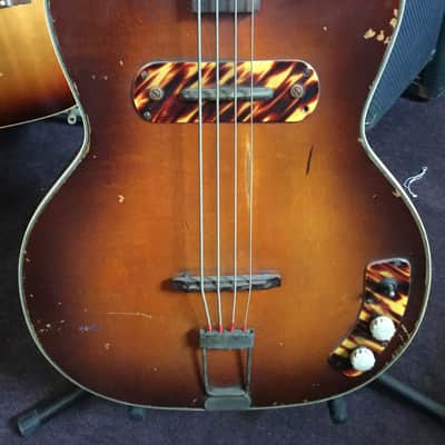 Kay Thin Twin K162 Bass 1950's Tobacco Burst image 2