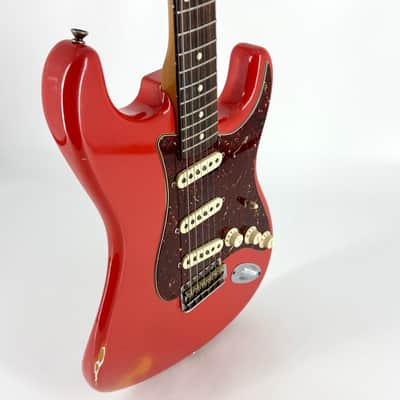 2010 Fender Custom Shop Limited Edition ’62 Stratocaster Relic Abby Ybarra - Fiesta Red image 9