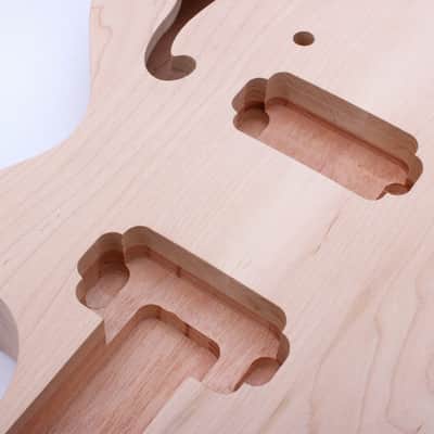 Mahogany Guitar Body Semi Hollow Guitar DIY Electric Guitar Body image 5