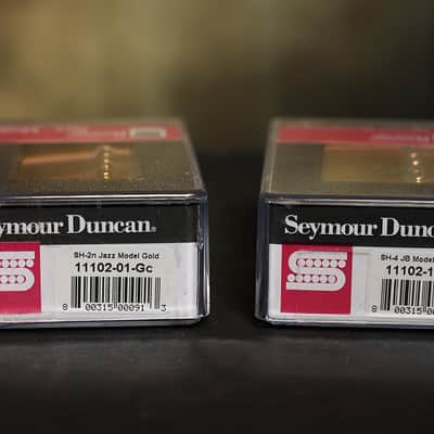 Seymour Duncan JB Jazz Hot Rodded Pickup Set Humbucker SH-4 SH-2n Gold image 3