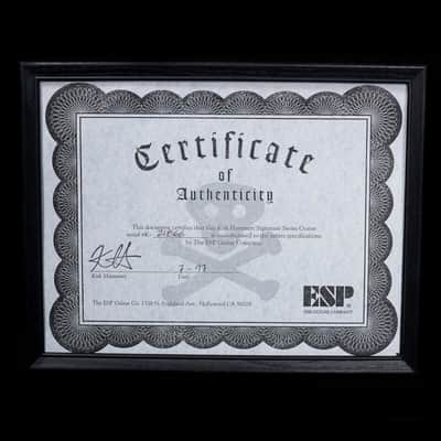 ESP Custom Shop Kirk Hammett Signature KH-2 Karloff Mummy Graphic Rare 1997 image 14